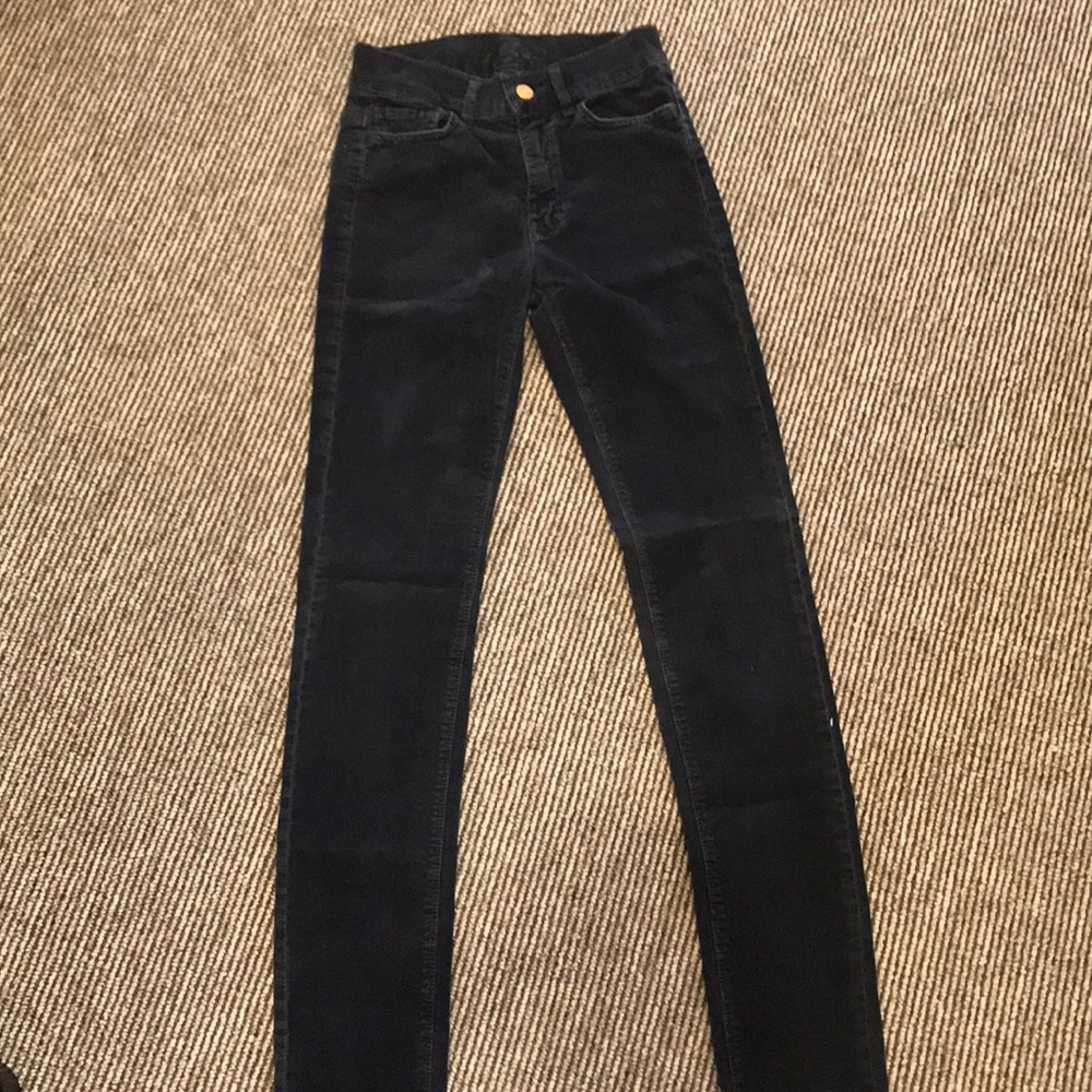 Women navy corduroy jeans